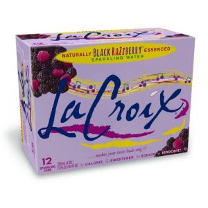 LaCroix Eau p&eacute;tillante, framboise noire, 37 ml (lot de 12) (Broadway Candy Co, neuf)
