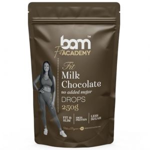 BAM P&eacute;pites de Chocolat au Lait Sans Sucre Ajout&eacute; &ndash; Chocolat Pour P&acirc;tisserie, Couverture, Fontaine &ndash; 250 g (BAM - become a master, neuf)