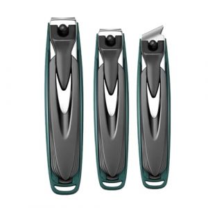 Lot de 3 coupe-ongles en acier inoxydable à tête inclinée (zhiyixiahe, neuf)