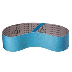Klingspor Zirkon CS411X Bande abrasive professionnelle pour ponceuse &agrave; bande 100 x 1000 mm Grain 40 Pour m&eacute;tal et acier Dessous en tissu robuste (SCORE Schleifwerkzeuge, neuf)