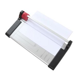 Coupe-papier A4/B5/A5 - Massicot &agrave; levier - Massicot de papier pr&eacute;cis avec base en m&eacute;tal - Pour cardstocks, carton, artisanat et photos (capacit&eacute; de 10 feuilles) (DING VICTORY LIMITED, neuf)