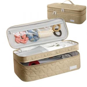 Sac À Outils Pour Cheveux Sac De Coiffure De Voyage Sac Pour Sèche-cheveux Sac De Fer À Friser Sac Double Couche Organisateur D'outils De Coiffage Sac De Rangement Pour Cheveux Mallette À Outils Pour (xiuqn, neuf)