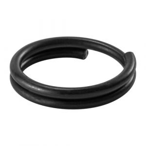 Alwonder Lot de 50 Anneaux Bris&eacute;s de P&ecirc;che en Noir Fabriqu&eacute; en INOX Strong Split Ring Facile &agrave; Remplacer et ne Pas D&eacute;s&eacute;quilibrer la Nage de Leurres, Diam&egrave;tre 6 mm (Adventure Infinite, neuf)