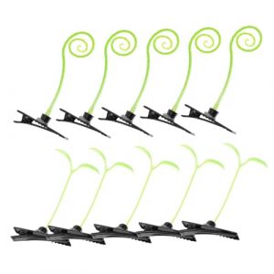 SAFIGLE Mini Pinces &agrave; Cheveux V&eacute;g&eacute;tales 40 Pi&egrave;ces Petite Taille Clips De Germes De Soja Pince &agrave; Cheveux De Pousse Adolescents Accessoires Amusants Pour F&ecirc;tes Et D&eacute;guisements (Grand Di, neuf)