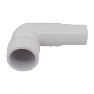 Raccord cannel&eacute; tuyau arrosage coud&eacute; &agrave; 90 degr&eacute;s ABS 32 38 mm pour piscine jardin connecteur de tuyau souple flexible L plastique tuyaux universel plomberie cuivre adaptateur pompe eau robinet (1pc) (Xuzhou Dawa Material Trade Co.,Ltd, neuf)