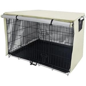 StarRing Housse de cage en fil de fer pour animal domestique, housse de cage métallique respirante universelle Oxford 210D, coupe-vent, protection solaire pour cage d'ombrage (94 x 61 x 63,5 cm) (StarRing, neuf)