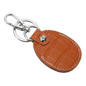 PATIKIL Porte-Cl&eacute;s En Cuir V&eacute;ritable, &Eacute;tui Pour Cl&eacute;s RFID Prot&eacute;geant Les Cl&eacute;s De Voiture, Support Pour Air Tag Avec Anneau Et Tournevis, Pour Cl&eacute;s De Voiture, Couleur Orange (PATIKIL UK, neuf)