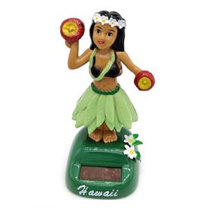 Baitang Figurine Solaire Dansante, Danseuse Hawaienne Voiture Qui Bouge, Jouet Voiture Solaire Balançoire Poupée Hawaiian Fille Danse Jouet, Figurine Hawaïenne Voiture Décoration De Voiture Solaire (lu jiao mao yi shang hang, neuf)