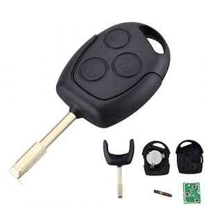 ePathChina 433 MHz 3 Boutons Porte-cl&eacute; d'entr&eacute;e &agrave; Distance avec 60 Puce adapt&eacute;e pour Ford Mondeo / Fiesta / Focus / KA / Transit / K2 2002-2012 (ePath Direct, neuf)