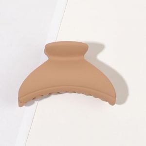 Lot de 10 pinces à cheveux en plastique antidérapantes, mini épingles à cheveux, mates, accessoires de coiffure tendance pour femmes, cheveux épais et fins, curcuma croissant de lune 4,5 cm (Blausky, neuf)