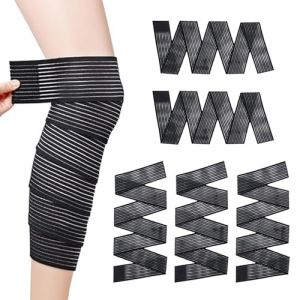 eupdd 5 Bande Genoux Bandage au Genou: 180cm Manchon Compression Mollet pour Bras, Cuisse, Compression Mollet, Maintien de Compression genoux, Manchons de compression, pour Fitness, Course à pied (EUPDD, neuf)