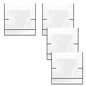 Remingtape Lot de 4 housses de chaise transparentes pour chaises de coiffure, pour la plupart des chaises de coiffure, chaises de bureau (aiershuomu, neuf)