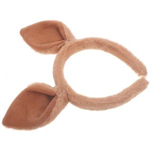ADOCARN Serrage-t&ecirc;te Oreilles de Kangourou Adulte en Tissu Doux, Bandeau Mignon Marron Fonc&eacute; pour Cosplay, F&ecirc;te et D&eacute;guisement, Accessoire L&eacute;ger et Confortable, Bandeau Animal Unisexe (Craneagon, neuf)