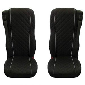 DAF 106XF Lot de 2 Housses de si&egrave;ge pour Camion Noir/Gris (MONTIVERDI LTD, neuf)