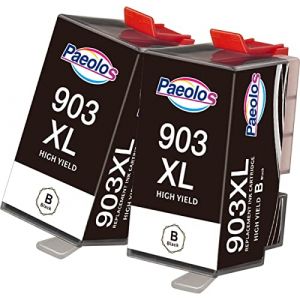 Paeolos 903XL Remplacement pour HP 903 XL Noir Cartouche d'encre Compatible avec HP Officejet 6950 Officejet Pro 6960 6970 6961 6962 6963 6964 6964 6965 6966 6968 6971 6974 6976 6978 6979 All-in-One (Paeolos EU, neuf)