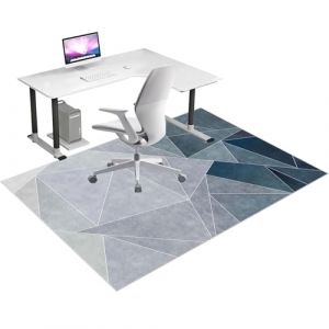 Tapis Chaise de Bureau, 140 x 180 cm Tapis de Protection pour Sols Durs, Tapis de Sol Bureau Tissu, Tapis de Chaise Gaming, Tapis Protège-Sol pour Chaise, Tapis de Sol pour Bureau Plancher de Bois (Qesjodfu, neuf)