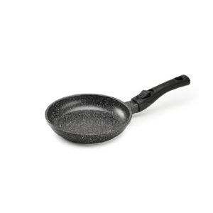 Pradel Excellence - PCUI001001 - Poêle en Fonte d'Aluminium Premium Ø20cm - Revêtement Anti-Adhésif Façon Pierre - Manche Amovible - Tout Feu, Induction, Four, Noir (LA BOUTIQUE DU PILAT, neuf)