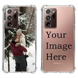 Pnakqil Coque Personnalis&eacute;e pour Samsung Galaxy Note 20 Ultra 4G/5G 6,9", Personnalisable avec Votre Propre Photo Texte Cover &Eacute;tui Housse, TPU Silicone Protection Custom Case, Transparent 1 (CLUBIEN, neuf)