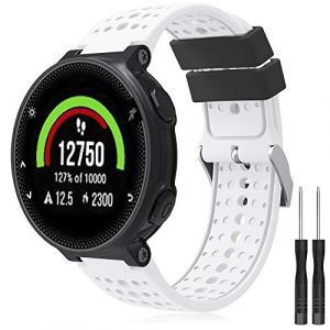 TOPsic Forerunner 235 Bracelet de Montre, Bracelet de Remplacement Bande de Montre en Silicone avec Outils Bracelet pour Forerunner 235/220/230/620/630/735XT (TOPsic, neuf)