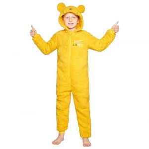 Disney Pyjama Combinaison Enfant, Grenouill&egrave;re Fille en Polaire Surpyjama Combi Pyjama Stitch Enfant Ado 4-15 Ans (Jaune Winnie l&rsquo;Ourson, 11-12 Ans) (Get Trend., neuf)
