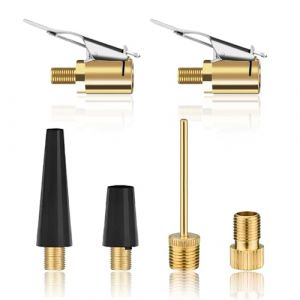 KQDRAVINE Adaptateur pour Valve Fran&ccedil;aise, Kit Embout Gonfleur Compatible avec Bosch Easy Pump, Embout Gonflage Ballon, 6 Embout de Gonflage, Adaptateur Valve Velo pour Voiture, V&eacute;los, Ballons (KEQIKJ, neuf)