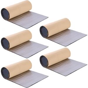 MIRKUZI Isolant d'automobile Lot de 5 tapis d'isolation phonique et thermique pour voiture, en mousse autocollante, 25 x 18 cm (HU  YIFENG UK SHOP, neuf)