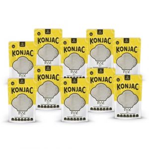USUI Riz de Konjac 10 pi&egrave;ces &ndash; Nouilles Shirataki Konjac | Low Carb | Keto | sans gluten | faible en calories | p&acirc;tes de r&eacute;gime 270g (iPlody, neuf)