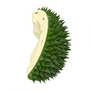 Toiletteur d'angle pour chien – Brosse de toilettage en forme de Durian mignonne, brosse de toilettage de massage, forme d'angle pour chien Durian, (dianqian2024, neuf)