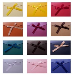 Zamety 12 Pcs Enveloppe Cadeau, Rétro Enveloppe Couleur, Mini Enveloppe avec Ruban, 12 Couleurs Enveloppe Mariage, Petite Enveloppe pour Fête d'Anniversaire, Thanksgiving e Invitations, 17.5 x 12.4 cm (Amety-EU, neuf)