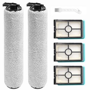 DianSung Accessoires rechange pour Bissell Crosswave HF2 / 3845N / 3831 Aspirateur eau et poussière, 2 rouleaux de brosse + 3 filtres (DianSung, neuf)