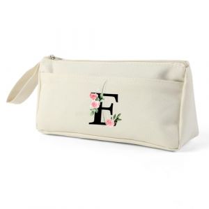 Blisswave Trousse Double Compartiment Originale, Personnalisé de A à Z avec Nom, Trousse Scolaire Simple, Moderne et Élégante, comme Cadeau pour Les Enseignants, Les Élèves, Les Collègues, Les Sœurs (xianyuanyuandianzishangmaoyouxiangongsi, neuf)