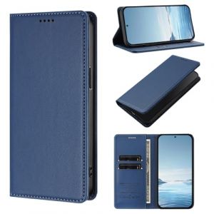 Jiajihua Coque Compatible avec Honor 100 Pro 5G AN10,Compatible avec Honor 100 Pro 5G AN10 【Blocage RFID】【Porte-Cartes &agrave; Fermeture magn&eacute;tique avec Support Rabattable】 Blue (Hongkong Jiajihua, neuf)