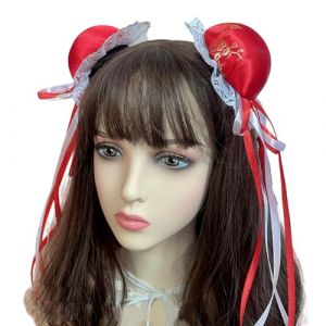 Pince à cheveux en dentelle avec nœud pour cosplay, fête, costume d'Halloween, jeu de rôle, coiffe de soubrette (XINKEJIA, neuf)