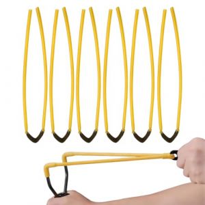 LACHT 6 Pi&egrave;ces Elastique Lance Pierre,Bandes De Catapulte En Latex De Elastique Caoutchouc,Lance Pierre Adulte Puissant Chasse Accessoires,Sangles De Rechange Pour Lance-Pierres D'Ext&eacute;rieur (candy27seven, neuf)