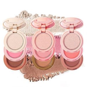 Holzsammlung Palette De Sculpture, Plateau De Maquillage 3 En 1, 2pcs Fard à Joues Brillant Pour Le Visage Fard à Joues Contour Et Surbrillance#04 (TeencentsMallEU, neuf)