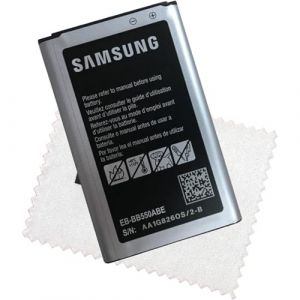 Batterie pour d'origine Samsung EB-BB550ABE pour Samsung B550H Xcover 550 avec Chiffon de Nettoyage d'&eacute;cran Shlok (INFOSUPPLY, neuf)