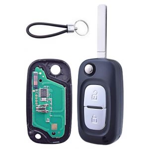 ANGOFIZ Cl&eacute; T&eacute;l&eacute;commande Vierge Electronique &agrave; Programmer ID46 Compatible avec Renault Clio 3 Kangoo Master Modus Trafic Twingo Wind Scenic Megane T&eacute;l&eacute;commande &agrave; Distance Test&eacute;e (ANGOFIZ, neuf)