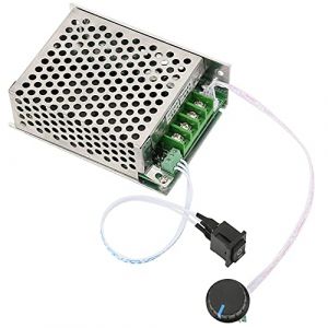 Contrôleur de Vitesse avec Régulateur de Moteur, Contrôleur de Moteur CC avec Inverseur et Relais 80 A, Aspect élégant, Boîtier pour Moteurs CC à Balais de 12 V 250 W, 24 V 350 (Canyitar, neuf)