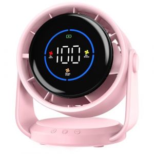 Koala Global Ventilateur Silencieux Ultra Puissant, Desk Fan de Bureau &agrave; 100 Vitesses et t&ecirc;te rotative &agrave; 105&deg; Ventilateur Rechargeable USB, Portable pour Bureau, Maison, Chambre, Voiture (RUICCI, neuf)