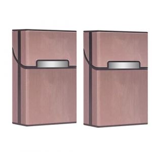 &Eacute;tui &agrave; cigarettes l&eacute;ger, bo&icirc;te &agrave; cigarettes en aluminium, &eacute;tui &agrave; cigarettes en m&eacute;tal, avec interrupteur magn&eacute;tique, &eacute;tui &agrave; cigarettes pour homme et femme (or rose 2) (wodungood, neuf)