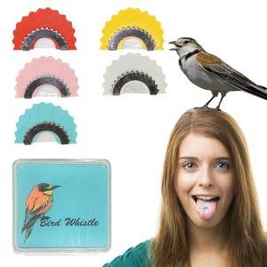 Lot de 5 sifflets &agrave; oiseaux, sifflet s&ucirc;r, sifflet d'oiseau, sifflet d'oiseau, sifflet de langue, fl&ucirc;tes de rossignol, sons d'oiseaux, jouet magique qui gazouille (weihu99, neuf)
