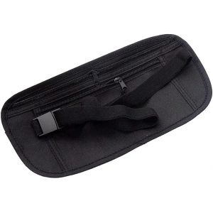 Ceinture d'argent de Voyage pour Femmes et Hommes, Sac Banane antivol cach&eacute; pour Passeport, Sac de Voyage de s&eacute;curit&eacute; secr&egrave;te Mince pour Argent Liquide, Cartes, cl&eacute;s et Passeport (Lulushi Store, neuf)