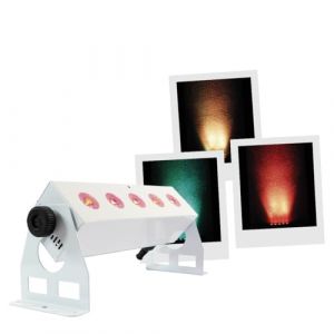 BoomTone DJ Super Babybar Barre LED Couleur RGBW Blanche 5 LED 36cm, par Wash, Lumières de scène RVBW, Télécommande IR, Contrôle DMX, Mode Musical, Auto ou Manuel. Light pour DJ Club Scène Mariage (SonoVente, neuf)