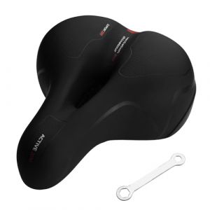 Luazvilkpsar Selle de Velo Noir et Rouge, Selle Velo Confortable Gel Ergonomique Selle VTT avec Fonction d'Amortisseur, Si&egrave;ge de V&eacute;lo Imperm&eacute;able Respirante pour V&eacute;lo VTT, V&eacute;lo Route (STORE GUERRERO PAREDES ANDREW  S.R.L., neuf)