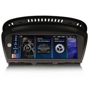 GONFEN Android 14 Qualcomm 8-C&oelig;urs Autoradio pour BMW S&eacute;rie 3 E90 E91 E92 E93 S&eacute;rie 5 E60 E61 E63 E64 (2005-2008) CCC avec GPS &Eacute;cran Tactile Carplay Android Auto Bluetooth WiFi iDrive Dab+ 4Go+64Go (Automultimedia, neuf)