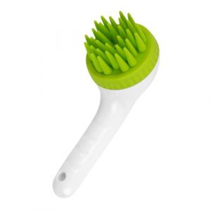 Brusque de shampooing pour chien - Masseur exfoliant du cuir chevelu de chiot | Brosse de bain pour chiens | Abs/Silicone Dog Scurpor pour bain | &Eacute;quipement de lavage de chiens de presse &agrave; longue po (Wang Yue Studio, neuf)