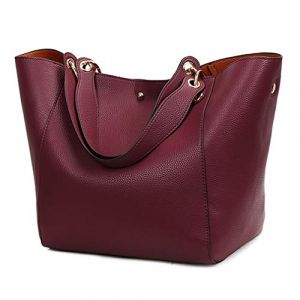 Pahajim Sac &agrave; Main pour Femme Sac Cabas Femme Grande Capacit&eacute; PU Cuir Souple Tote Bag Imperm&eacute;able pour le Travail, les Voyages et le Shopping (Pahajim, neuf)