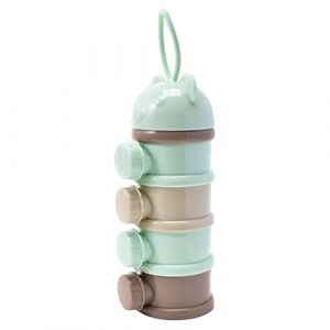 Boîte À Lait En Poudre | Distributeur De Lait En Poudre Avec 4 Compartiments Et Bec Verseur | Boite Doseuse Lait Poudre,Boîte De Lait Portative De Poudre De Lait De Formule Infantile Peut Être Empilée (FCFengchen, neuf)