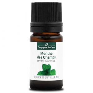 MENTHE DES CHAMPS BIO - 5mL - Huile Essentielle de Qualit&eacute; Premium - 100% Pure, Naturelle, garantie ChromaCert&reg; - Ch&eacute;motyp&eacute;e & Int&eacute;grale (La Compagnie des Sens, neuf)
