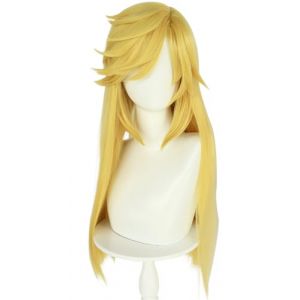 Kolegrial Apple jack Cosplay Perruque Femme Jaune 70CM Long Cheveux Raides Perruque Déguisement Licorne Apple jack Halloween Carnaval Fête Mascarade Costume Accessoires Anime Show Wig (shenzhenshixiningkeji, neuf)
